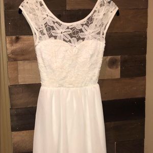 White lace dress